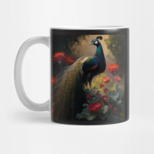 Pretty Peacock Mug